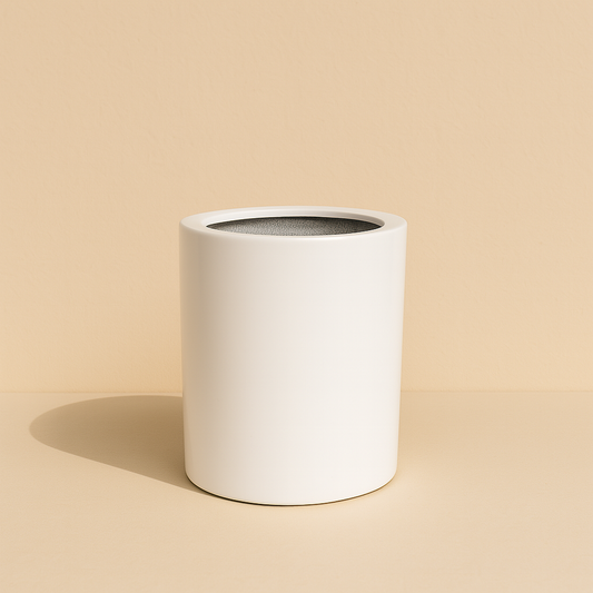 Plainly Planted 8 inch White Fiberglass Desk Planter