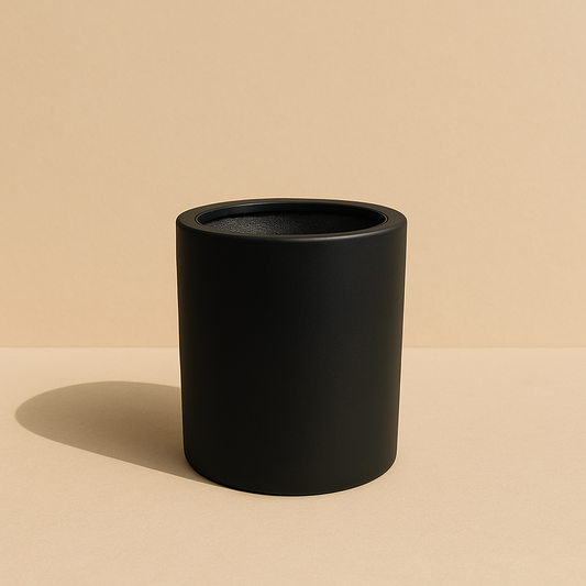 Plainly Planted 8 inch Black Fiberglass Desk Planter