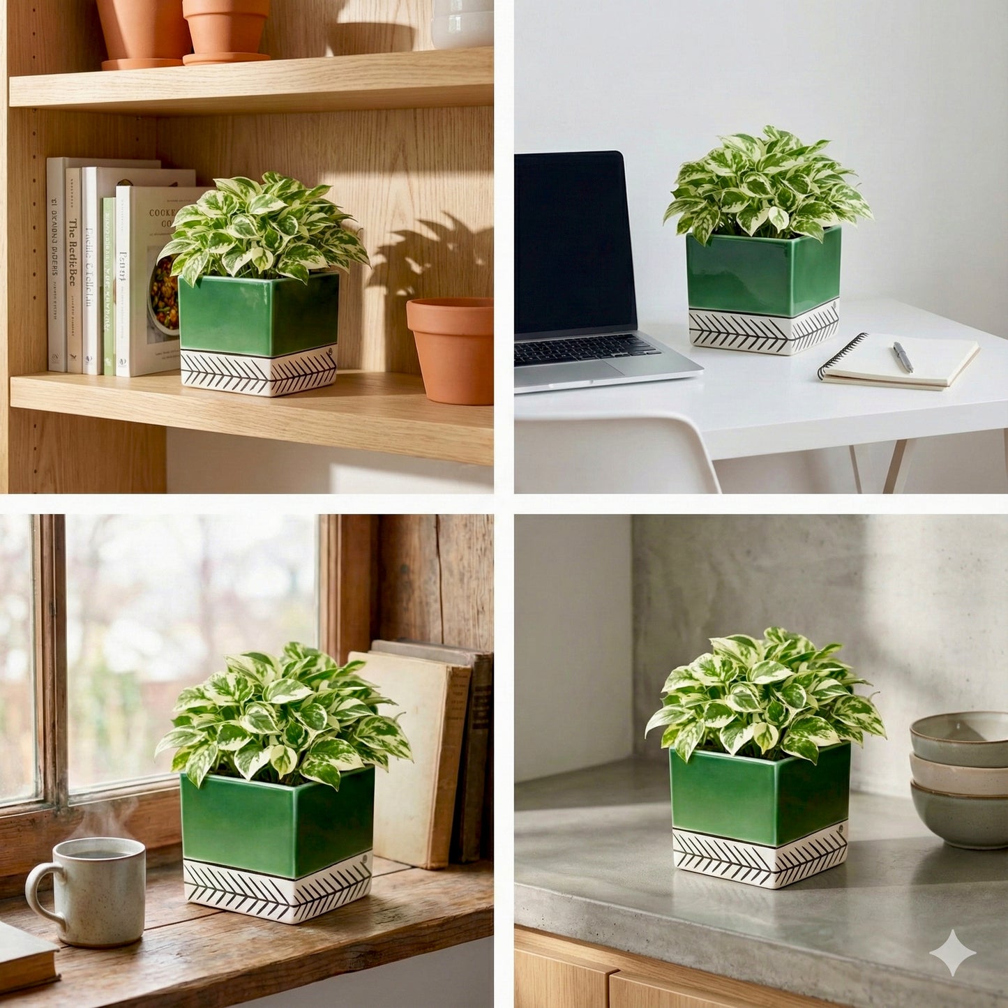 Lumeleaf Indoor Ceramic Planter