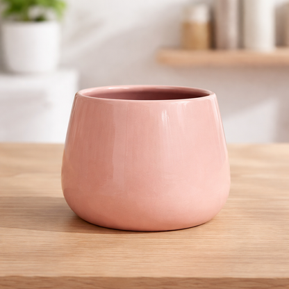 Ceracurve Glazed Oval Ceramic Planter