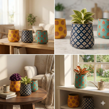 LustrEdge Durable metal planter