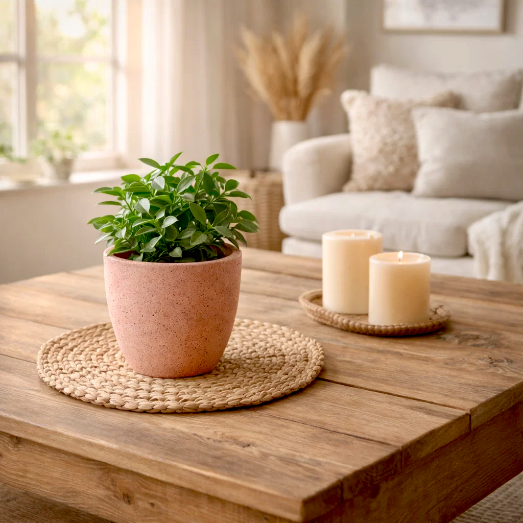 Roma Vein Marble Round Indoor Planter - Set Of 3