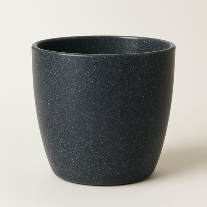 Black Mirage Easy to Maintain Fiber Planter Pot